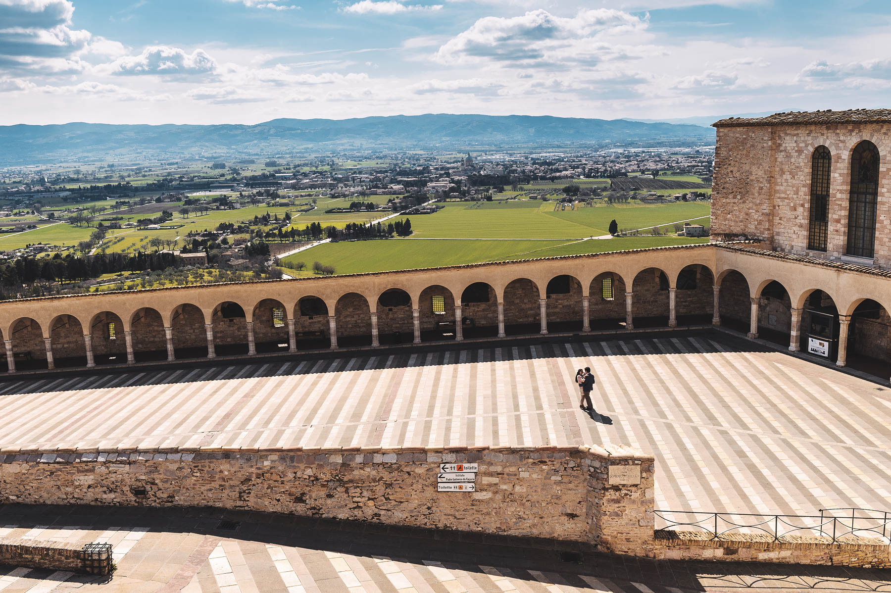 Engagement photography in Assisi