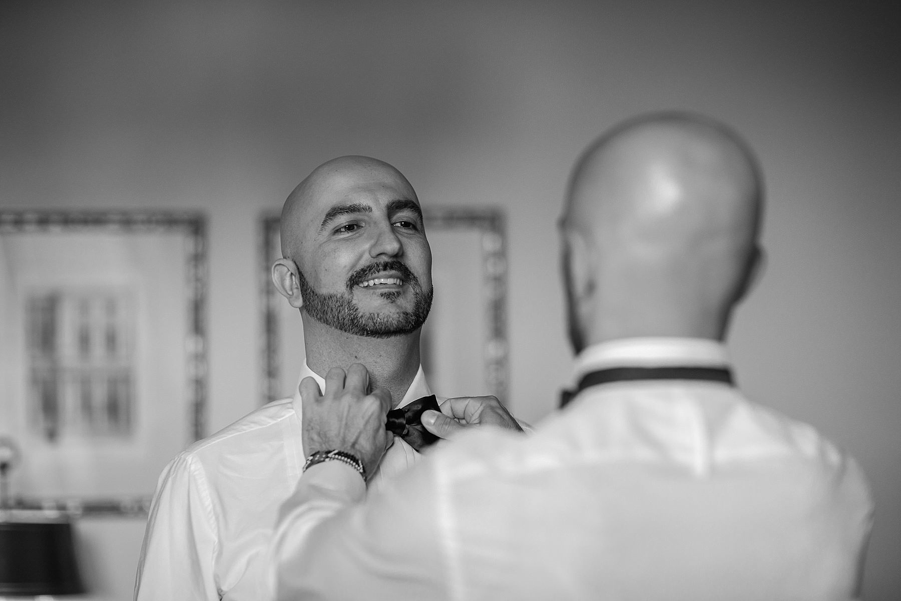 groom getting ready Four Seasons hotel Florence