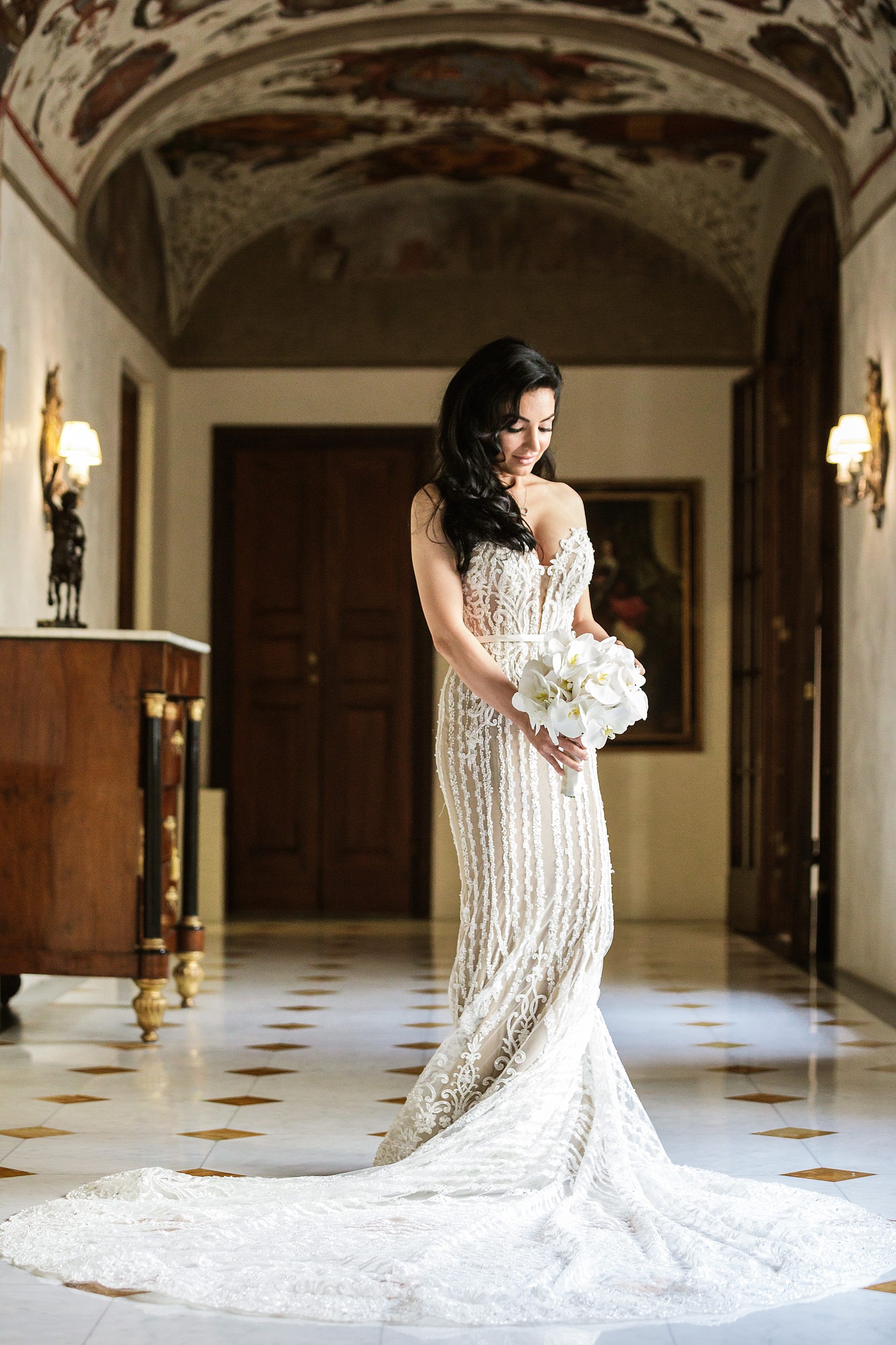 Bride portrait - destination wedding Four Seasons Florence