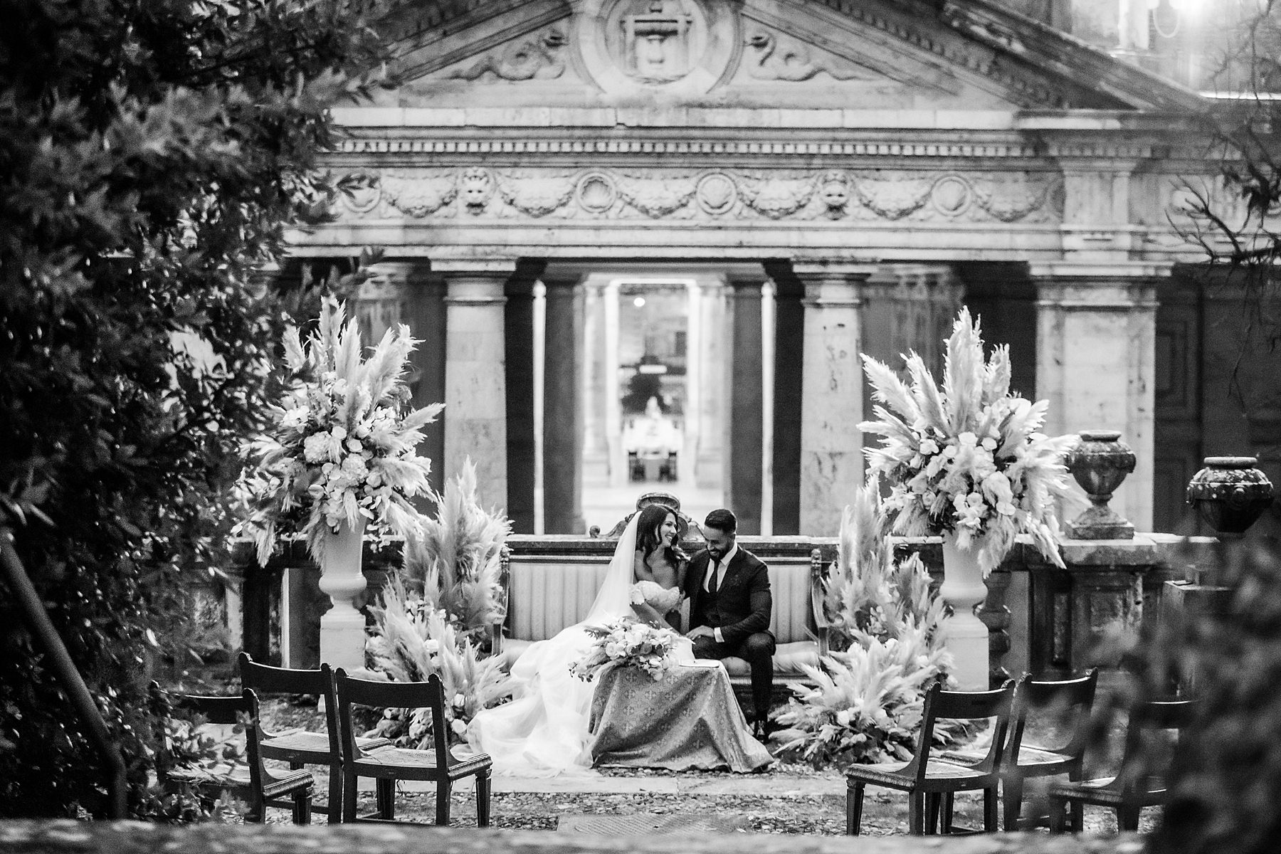 Floreal Design Ceremony of Arabic Wedding in Tuscany Italy at Tettuccio Montecatini Terme by Studio Bonon Photography